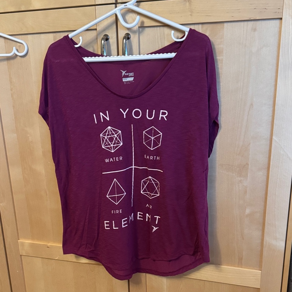 Life Is Good Maroon Graphic Tee